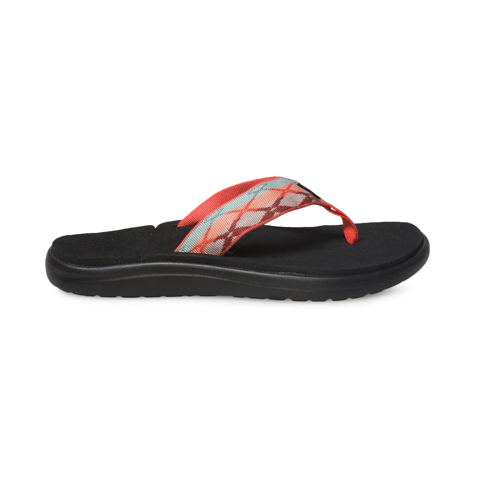 Teva Voya Flip Terre Coral Sand Multi Flip Flops - Women's