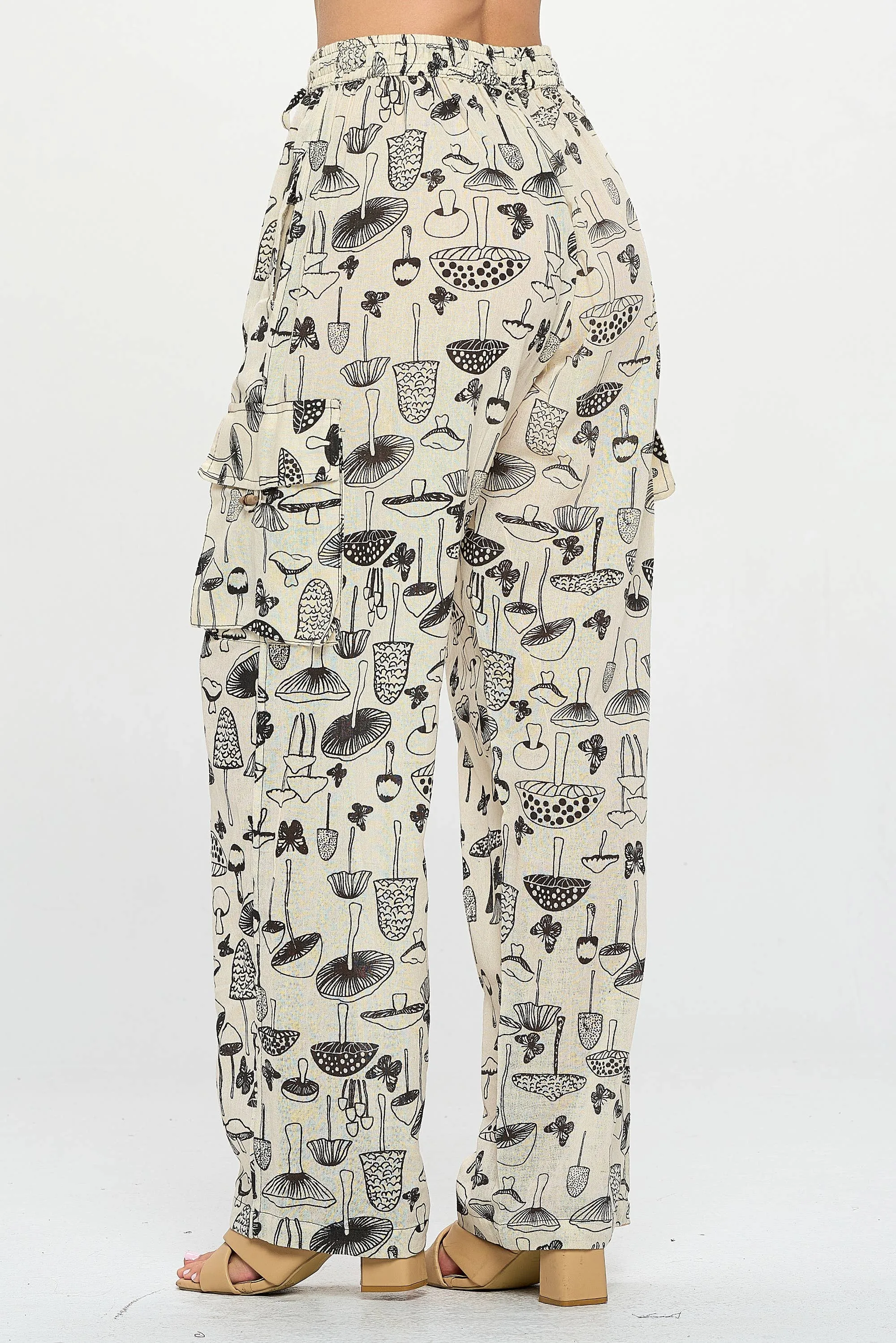 The Forage Mushroom Unisex Pants w/ Drawstring Waist