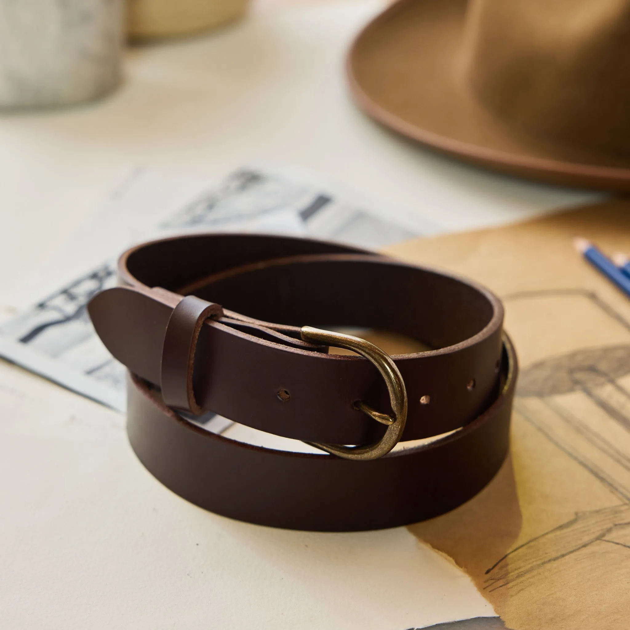 The Foundation Belt in Dark Brown