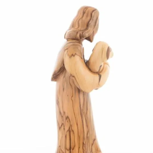 The Good Shepherd, Jesus Christ, 10.2 Abstract Carving from Olive Wood