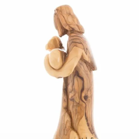 The Good Shepherd, Jesus Christ, 10.2 Abstract Carving from Olive Wood