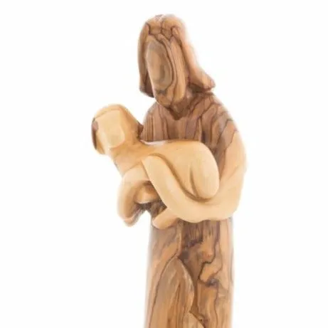 The Good Shepherd, Jesus Christ, 10.2 Abstract Carving from Olive Wood