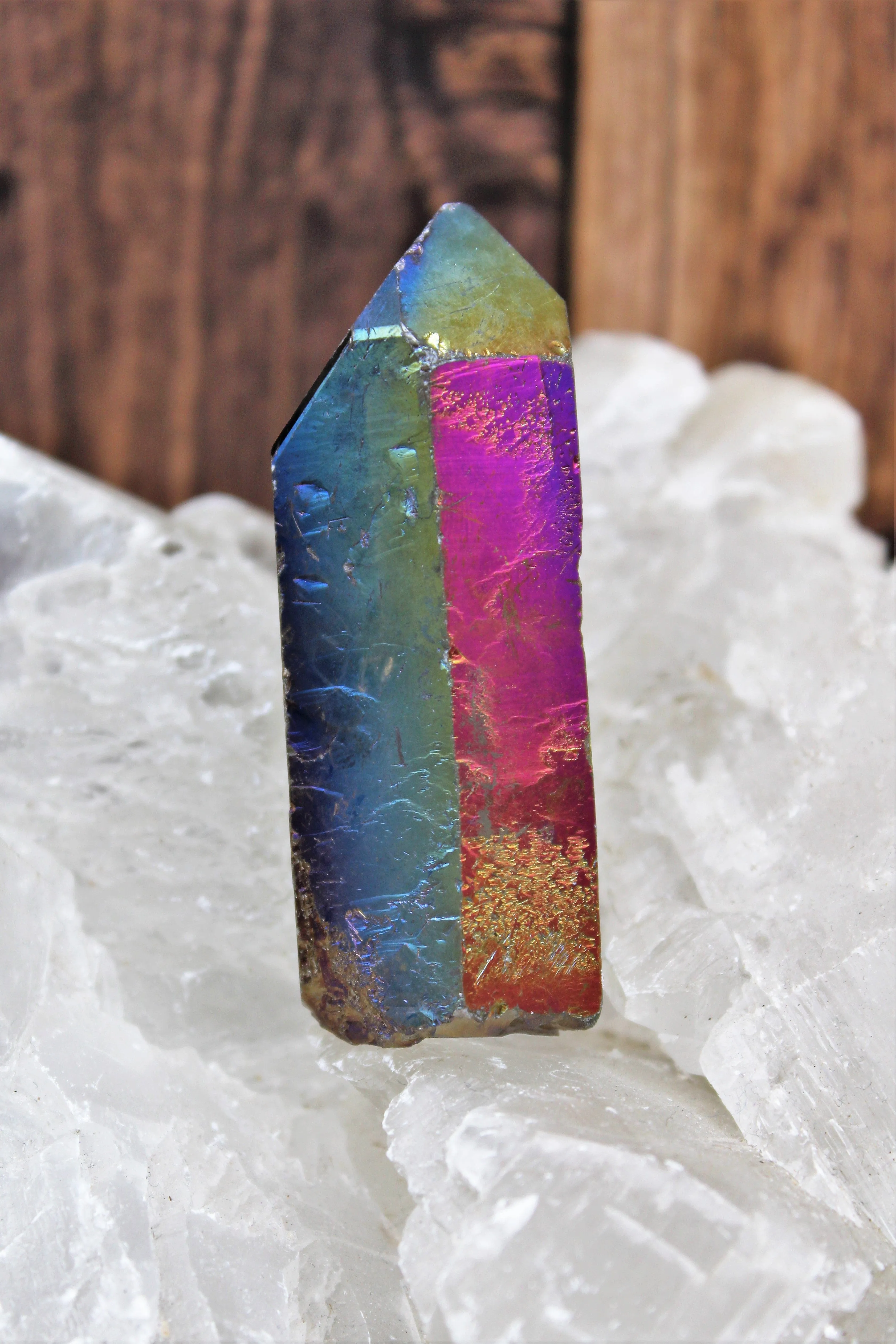 Titanium Aura Quartz Specimen