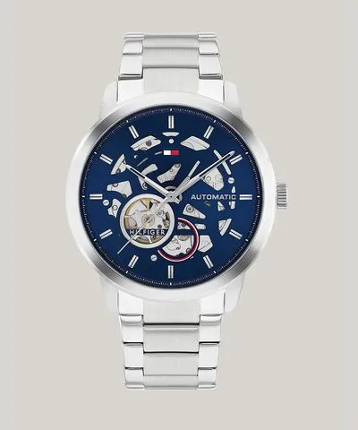 Tommy Hilfiger Men's 43MM Skeleton Dial Automatic Watch