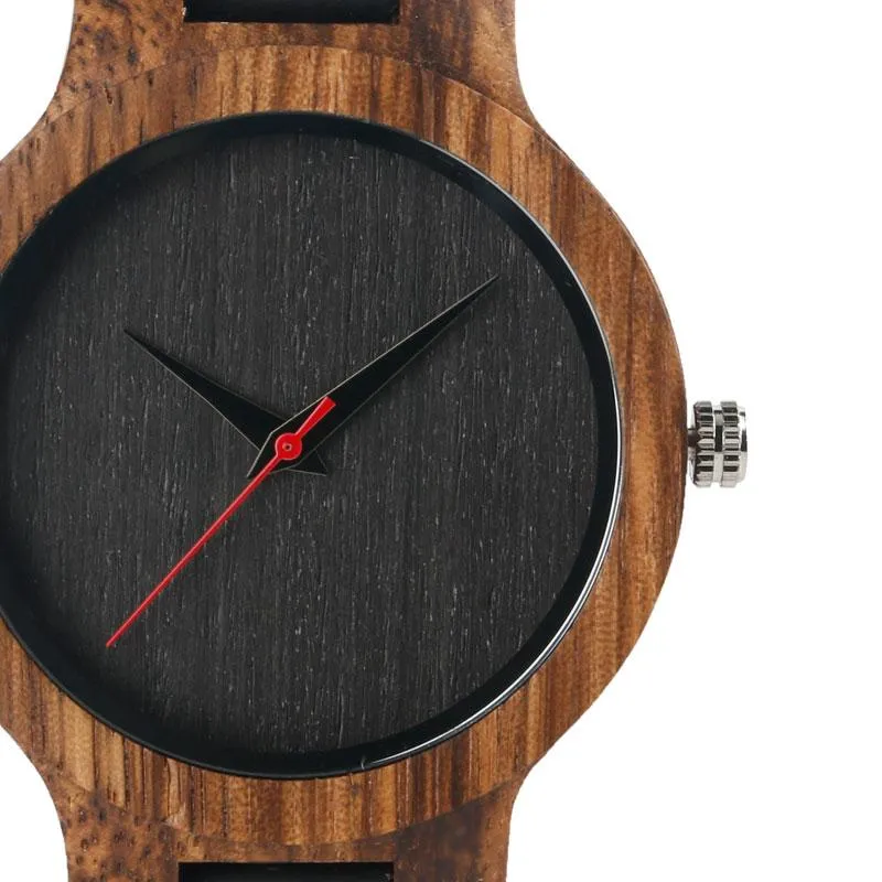 Top Gift Item Men's Analog Simple Bamboo Hand-Made Wooden Wrist Watch