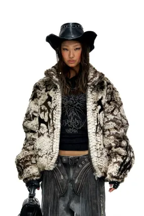 Totem Faux Fur Plush Coat