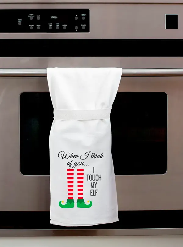 Touch My Elf Kitchen Towel