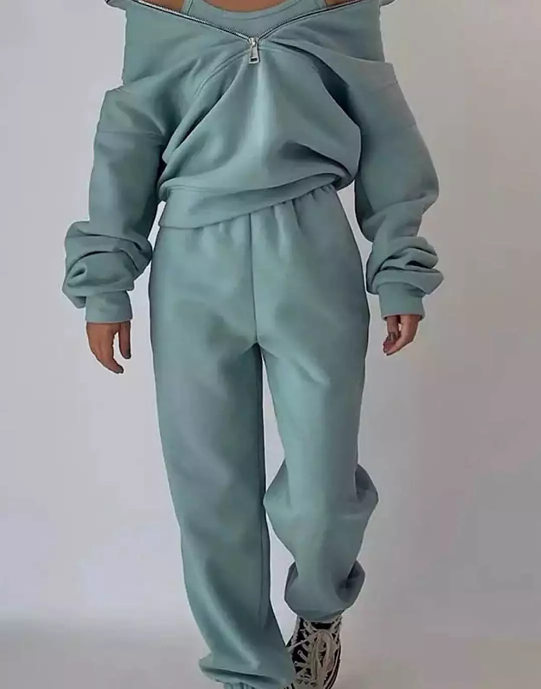 Two Piece Sweatshirt And Pants Set