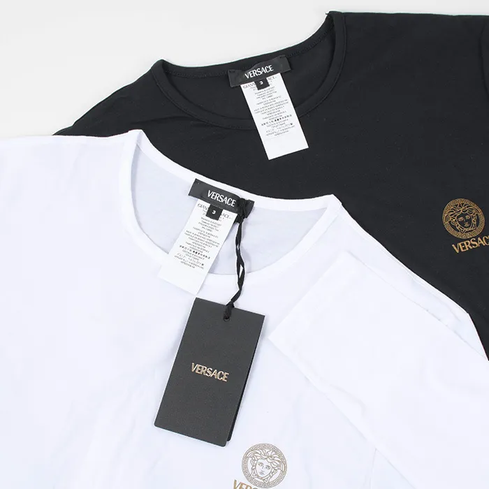 VERSACE  |Cotton Logo Luxury T-Shirts