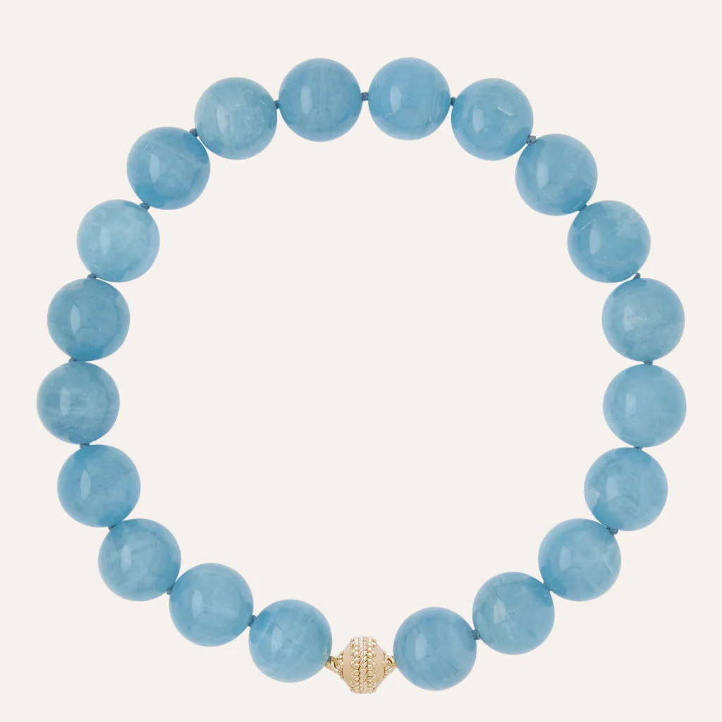 Victoire Aquamarine 20mm Necklace