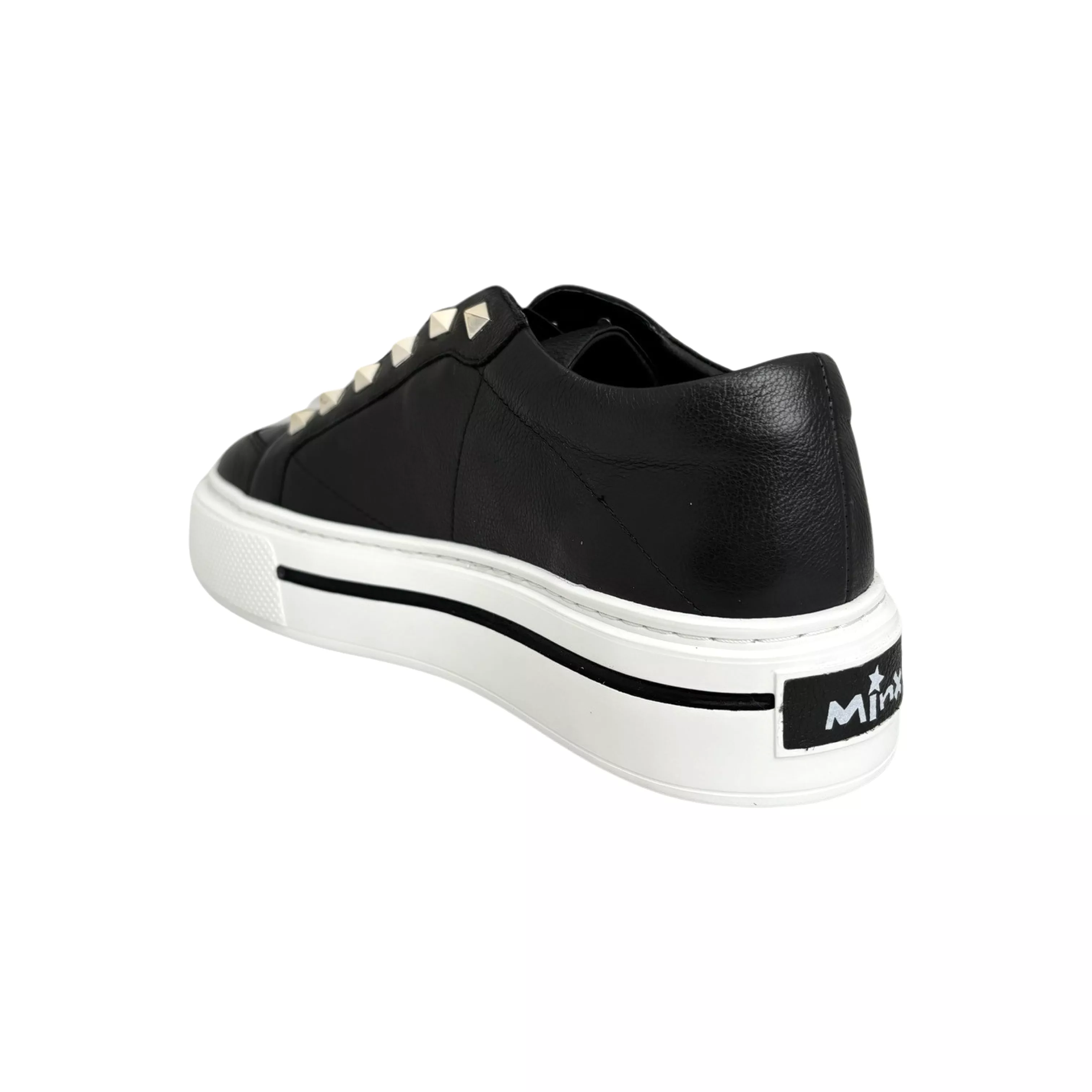 Vino Black/Metallic Stud Sneaker