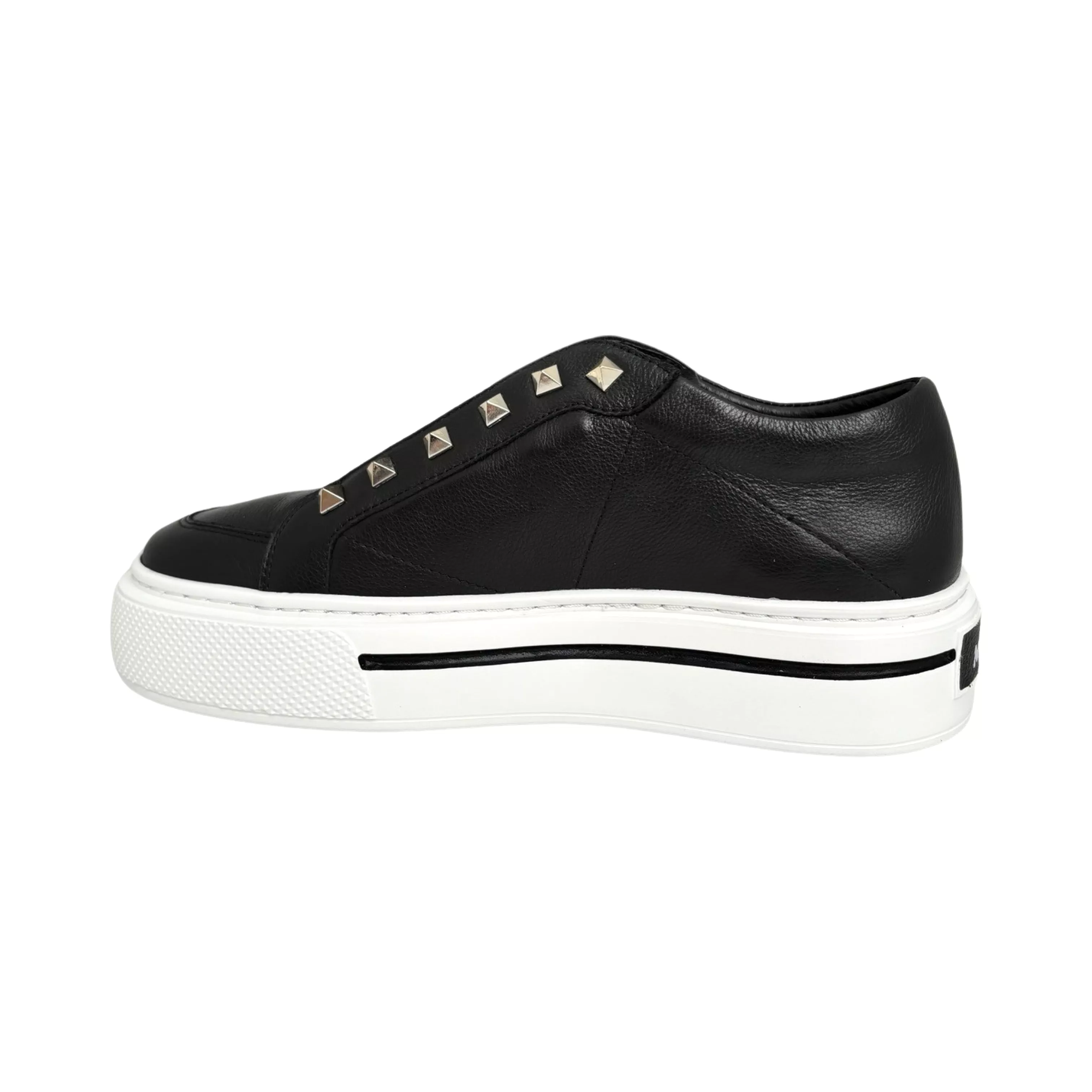 Vino Black/Metallic Stud Sneaker