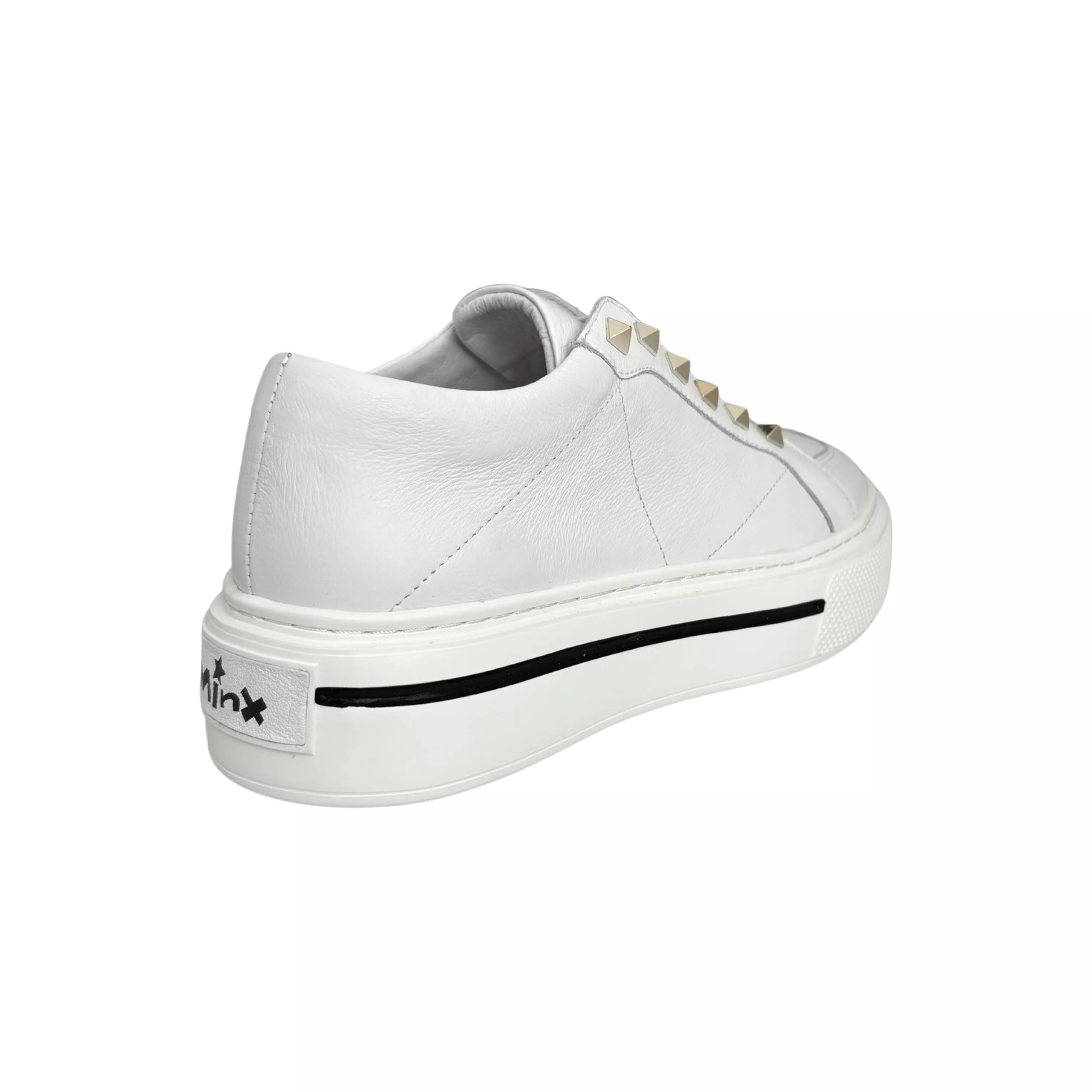 Vino White/Metallic Stud Sneaker