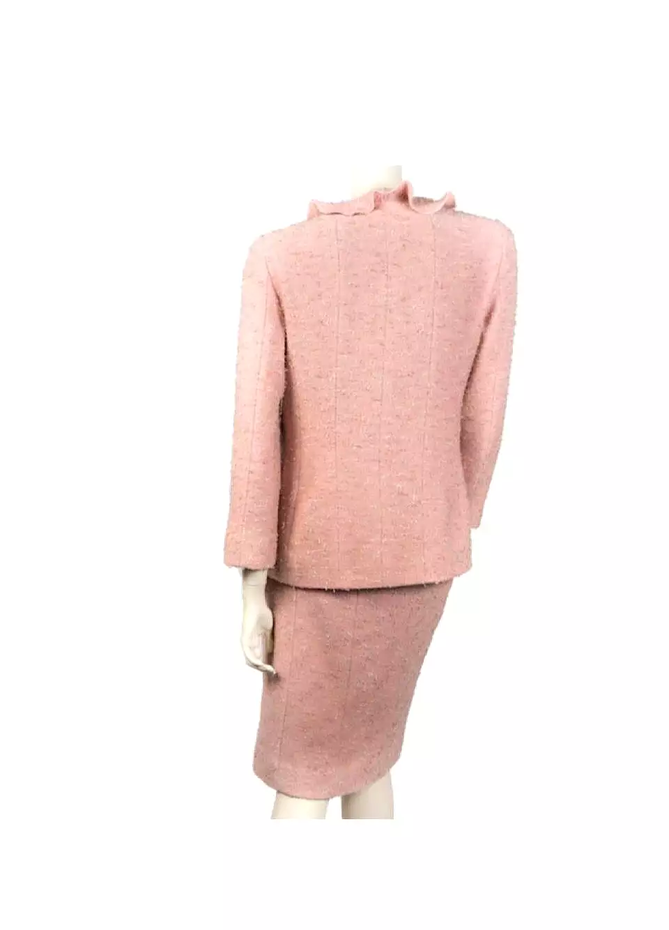 Vintage Chanel 99A 1999 Fall Pink Skirt Suit US 6/8