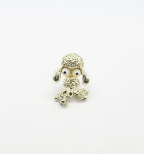 Vintage Tiny Gerry's Poodle Brooch with Big Eyes