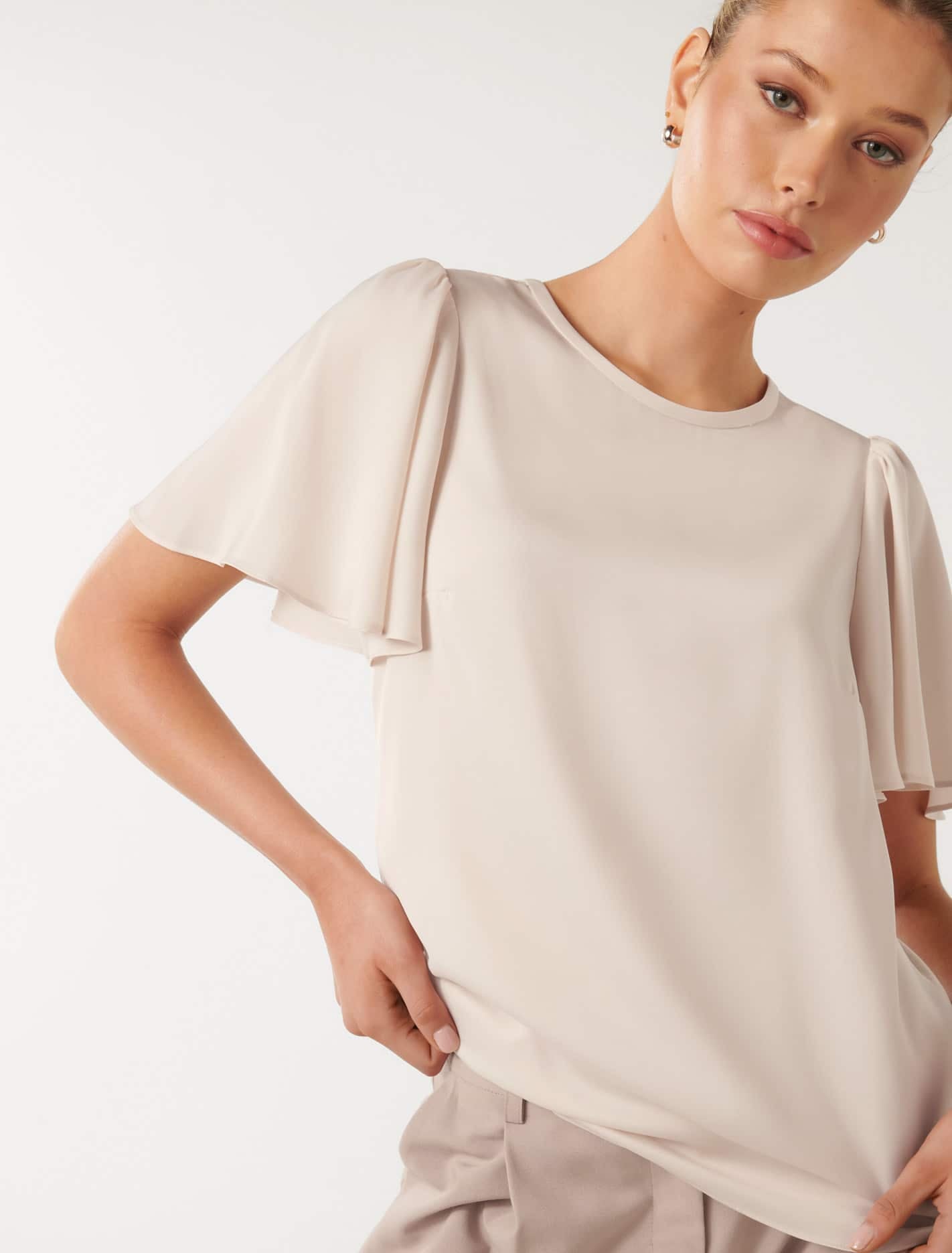 Wanda Woven Flutter T-Shirt