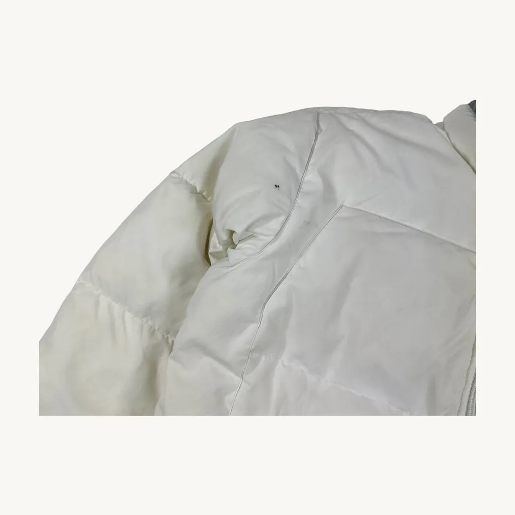 White y2ks NIKE Reversible Puffer Jacket Coat (M)