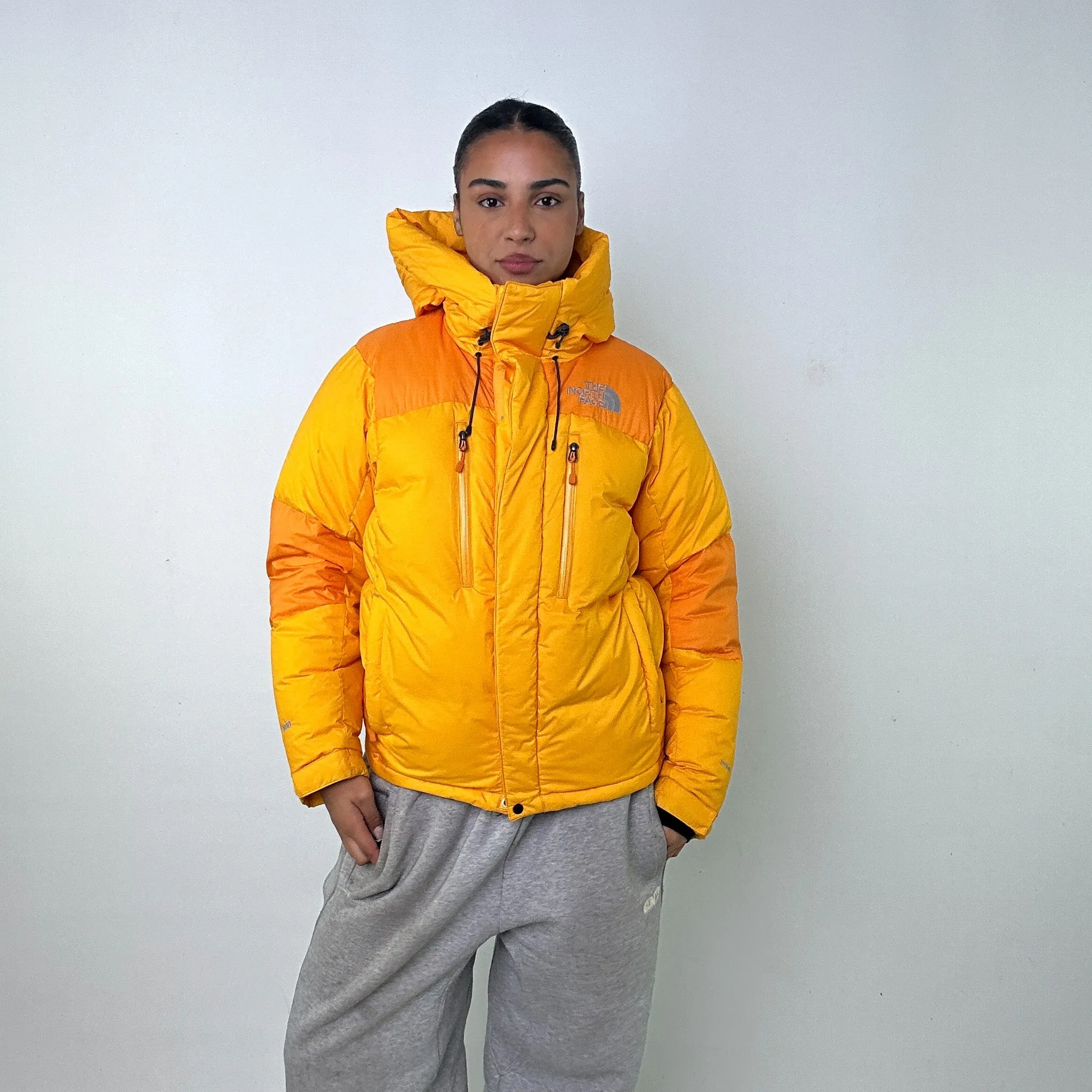 Yellow y2ks The North Face 800 Series Hyvent Puffer Jacket Coat (S)