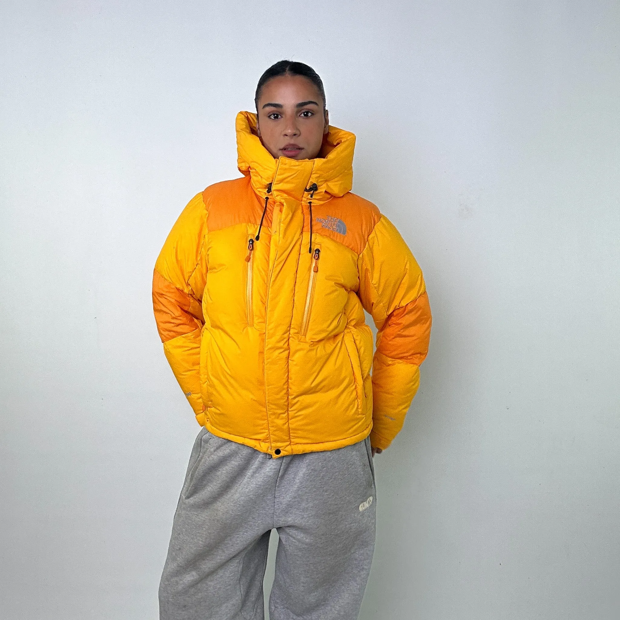 Yellow y2ks The North Face 800 Series Hyvent Puffer Jacket Coat (S)