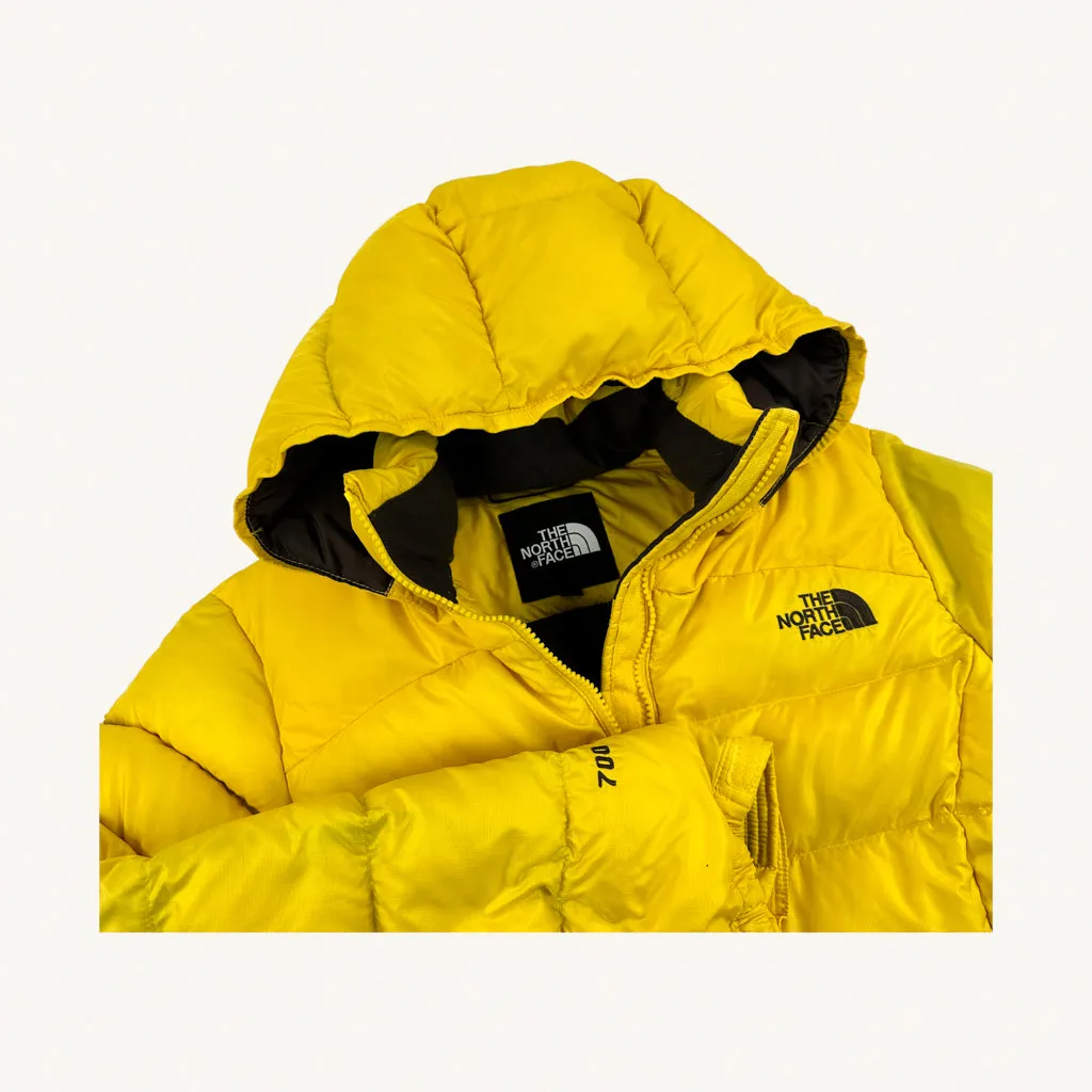 Yellow y2ks The North Face Puffer 700 Series Jacket Coat (M)